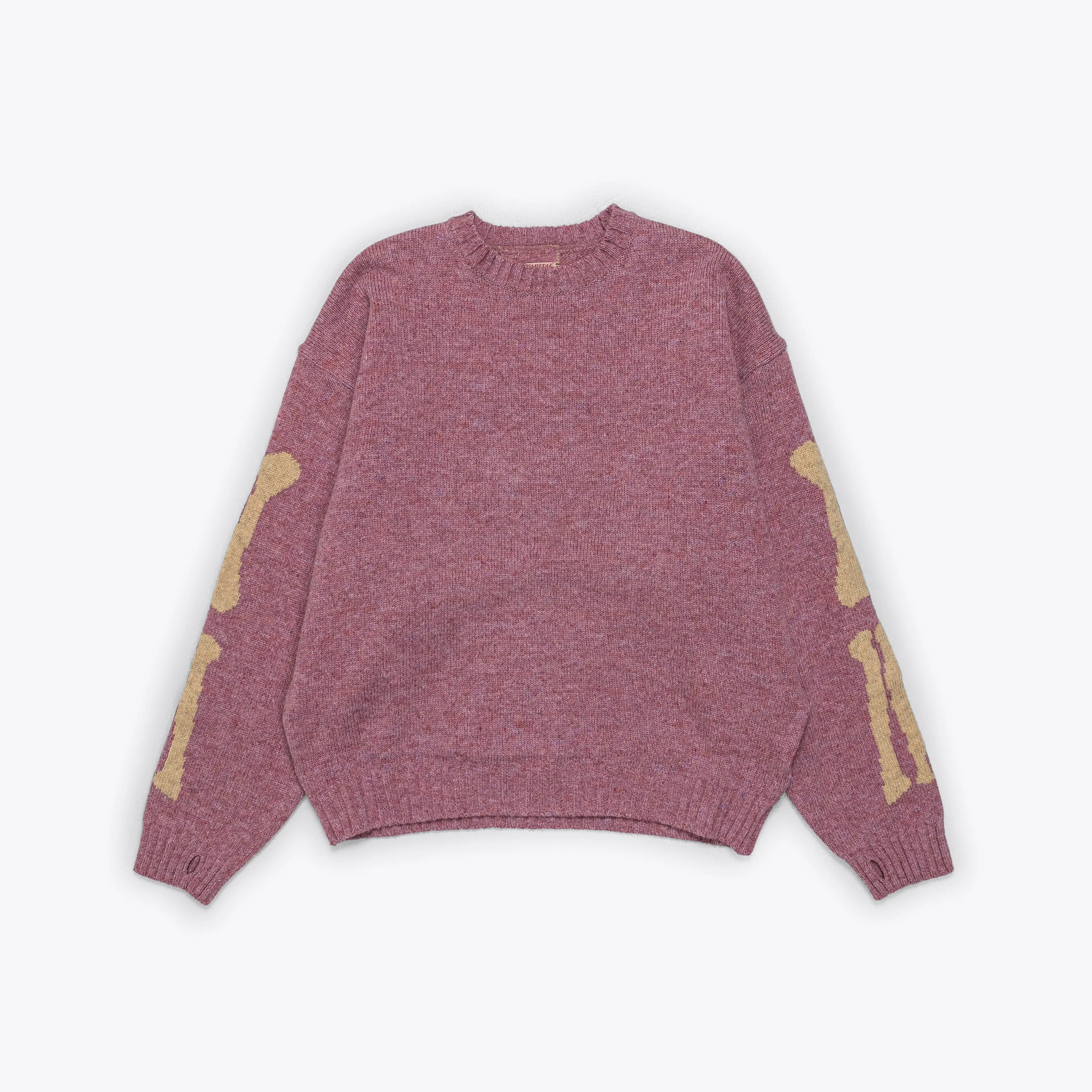 5G Wool BONE Crew Sweater - Light Purple