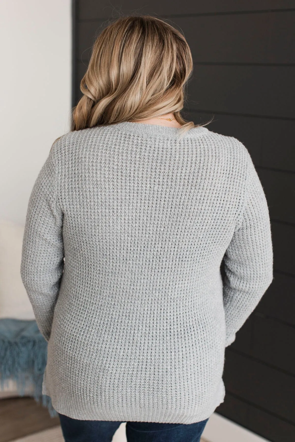 Absolutely Amazing Knit Sweater- Grey