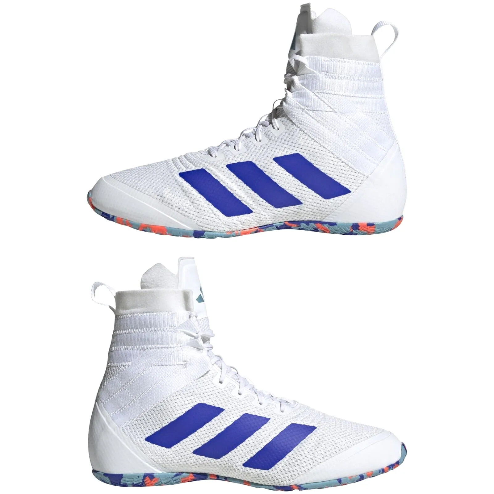 adidas Boxing Boots Speedex 18 Mens White Blue