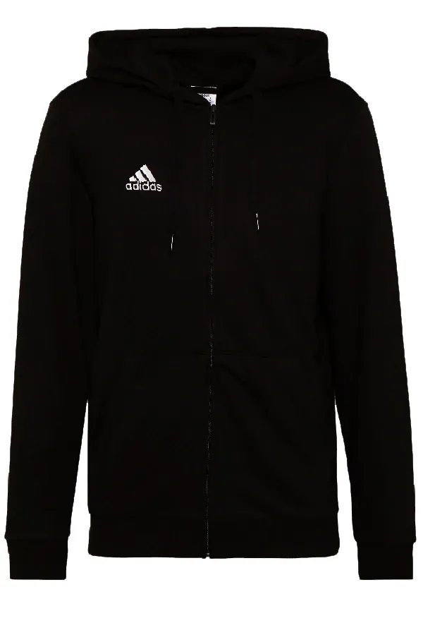 Adidas Stripe Zip Hoodie Black