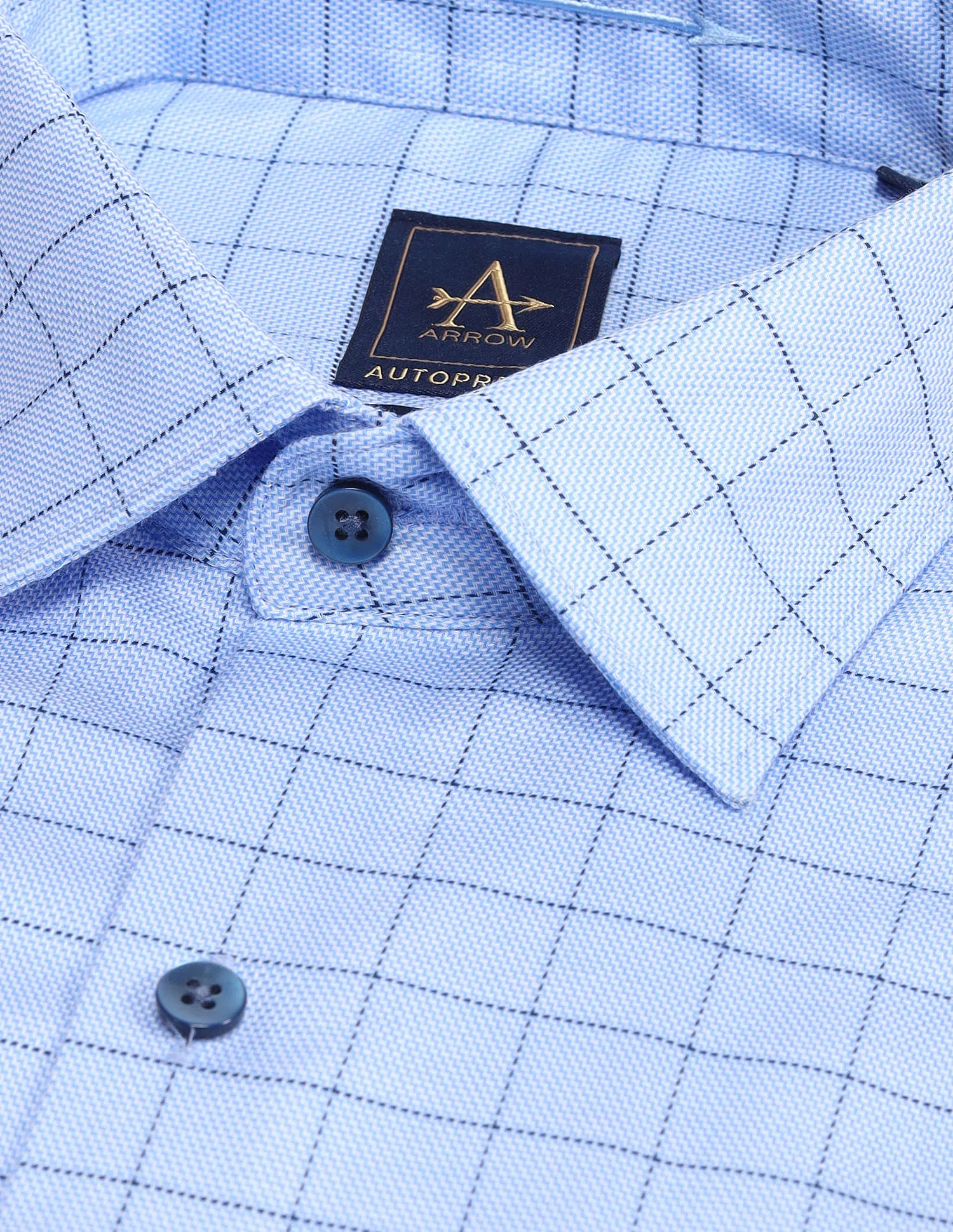 Arrow Manhattan Slim Fit Windowpane Checks Shirt