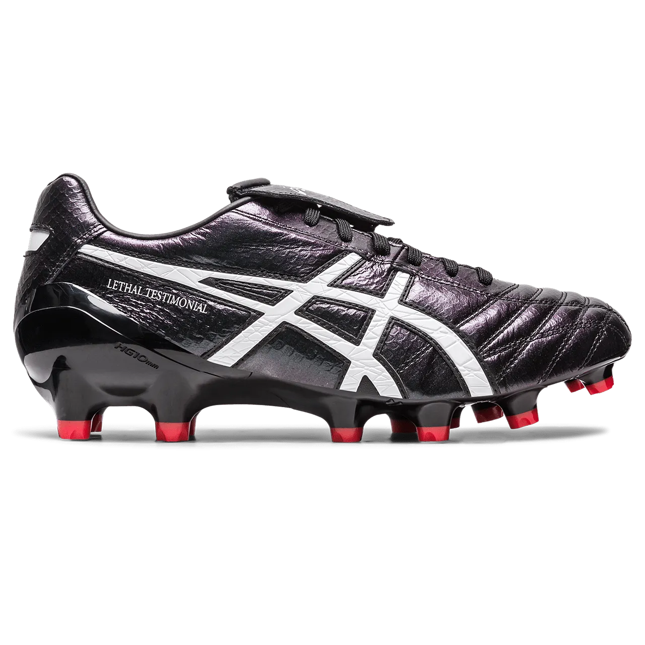 Asics Lethal Testimonial 4 IT FG Senior Football Boot BLK/RED