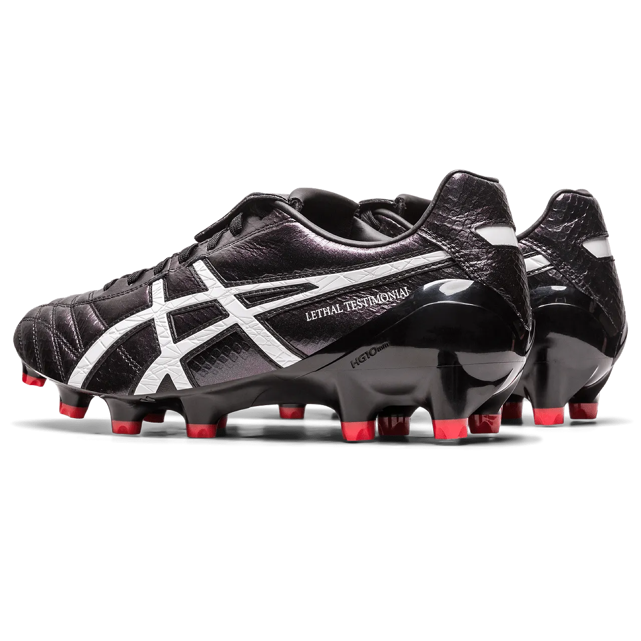 Asics Lethal Testimonial 4 IT FG Senior Football Boot BLK/RED