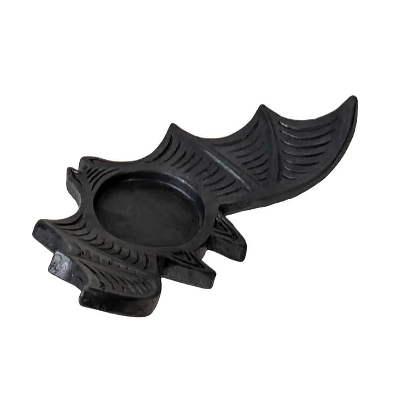 Black Bat Tealight Candle Holder