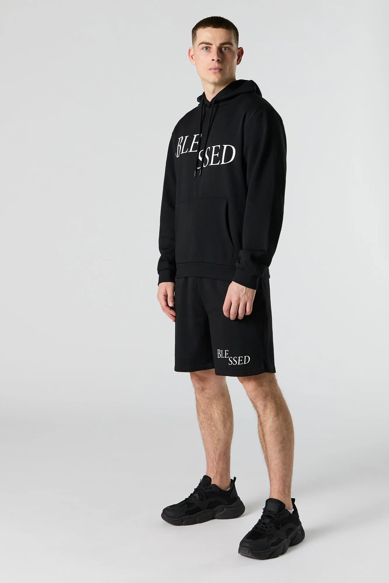 Blessed Graphic Fleece Short