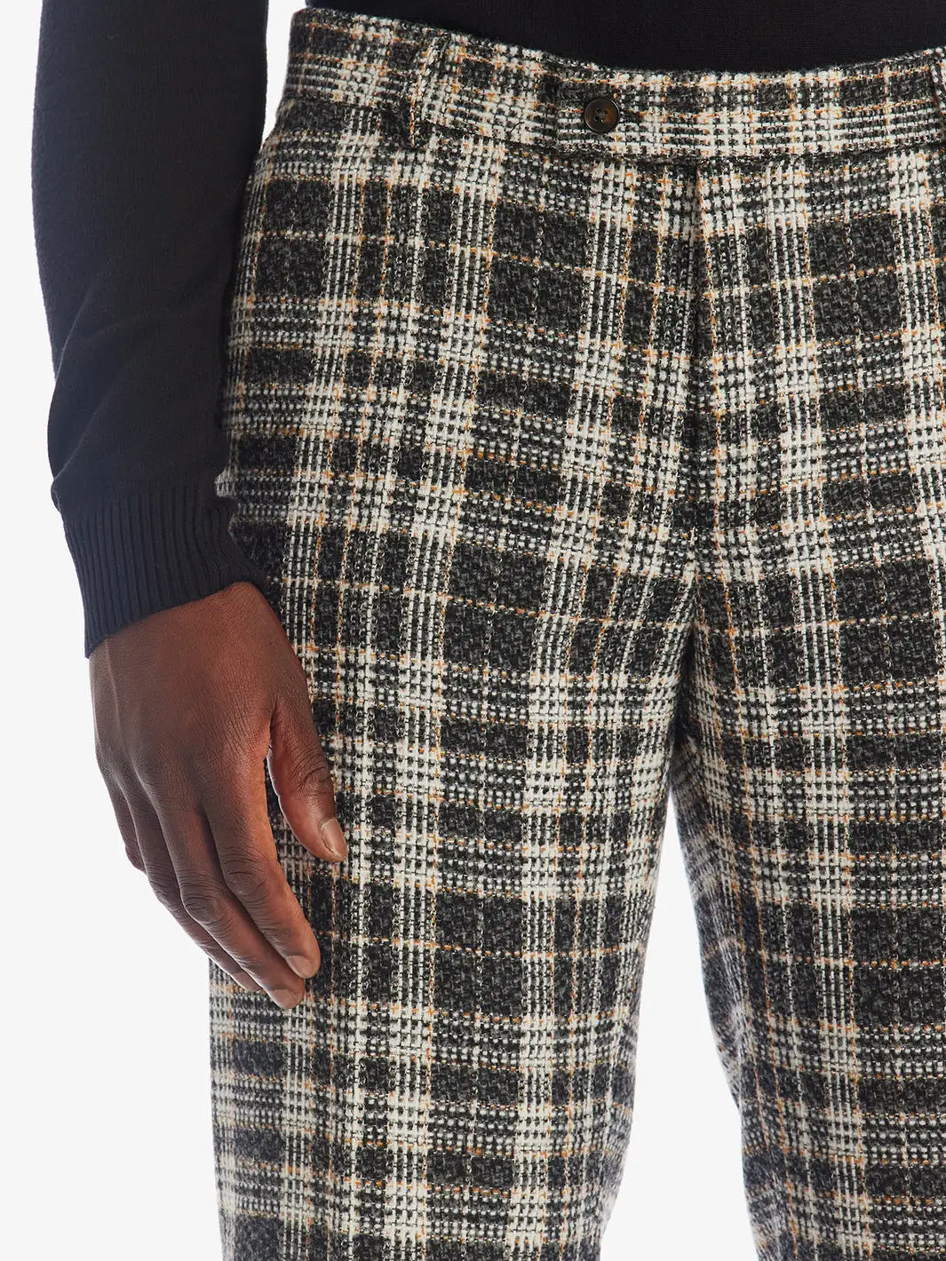 Boucle Slim Downing Pants