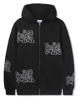 Butter Goods  Tour Zip Thru Hoodie / Black