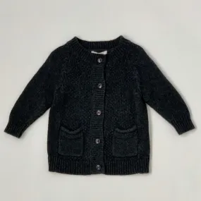 Caramel Dark Grey Wool Mix Cardigan/ Coat: 3 Years