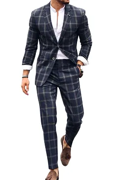 Cavani Hardy Navy Men's 2 Piece Suit