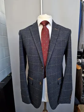 Cavani Kempson Navy Tweed Blazer 38R