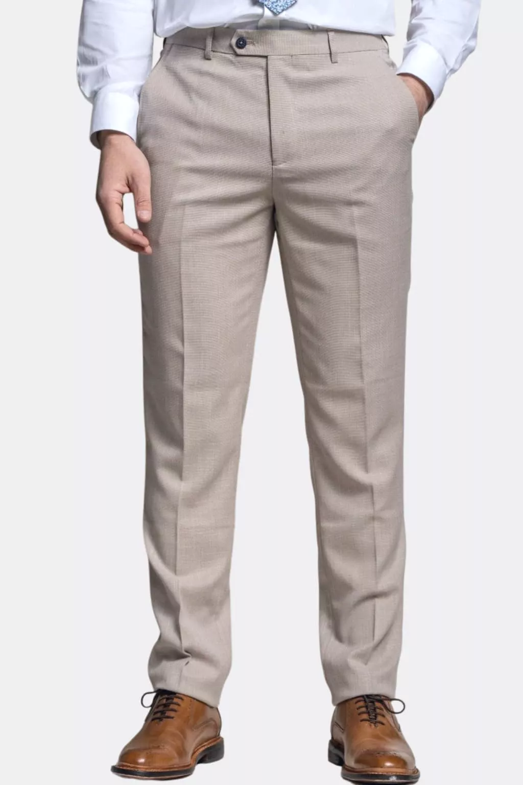 Cavani Miami Beige Three Piece Suit