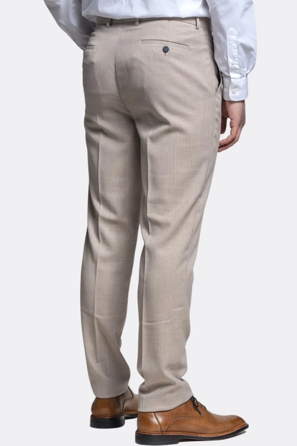 Cavani Miami Beige Three Piece Suit