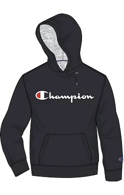 Champion Powerblend Screen Print Script Hoodie