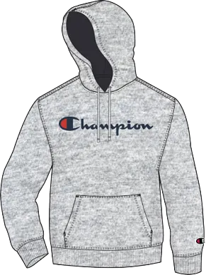 Champion Powerblend Screen Print Script Hoodie