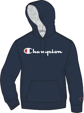 Champion Powerblend Screen Print Script Hoodie