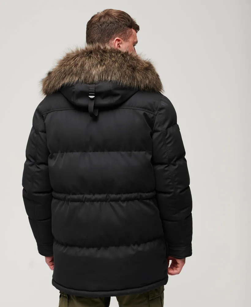 Chinook Faux Fur Parka Coat | Noir