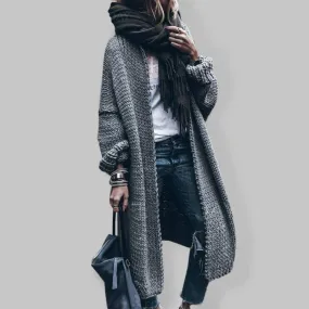 Classic Knit Long Cardigan Sweater