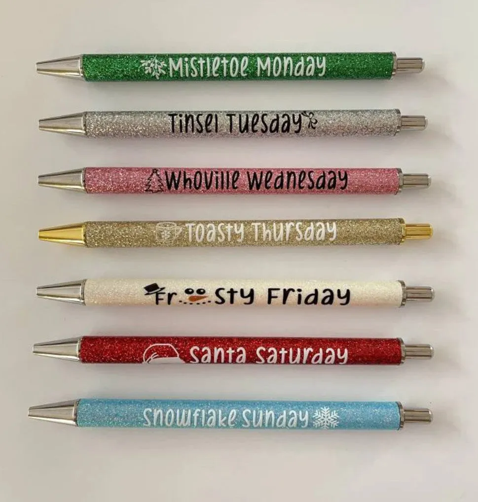 Days of the Week Pen Set - Winter