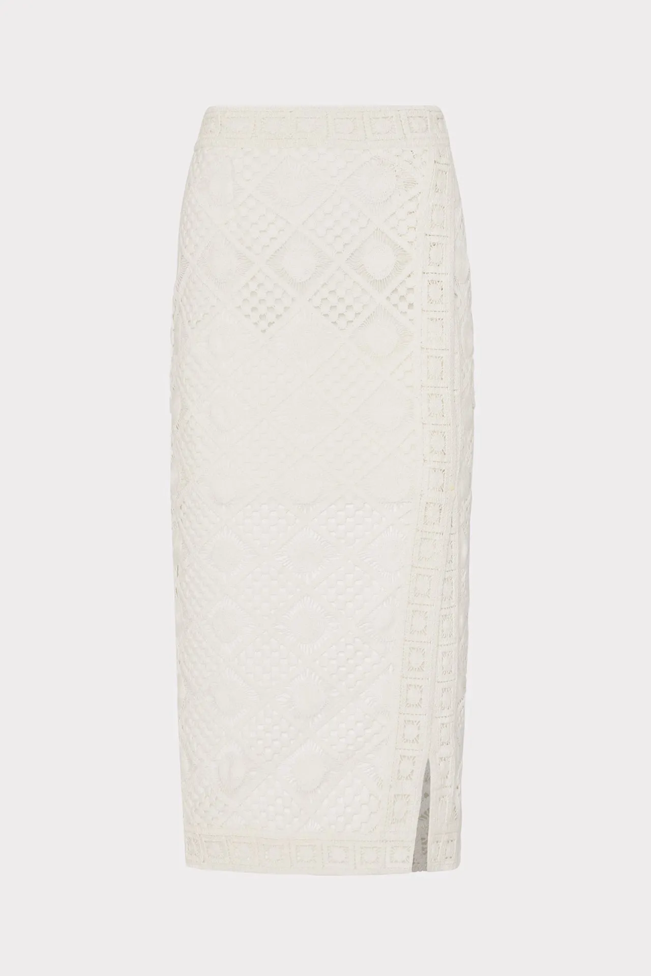 Diamond Crochet Midi Skirt