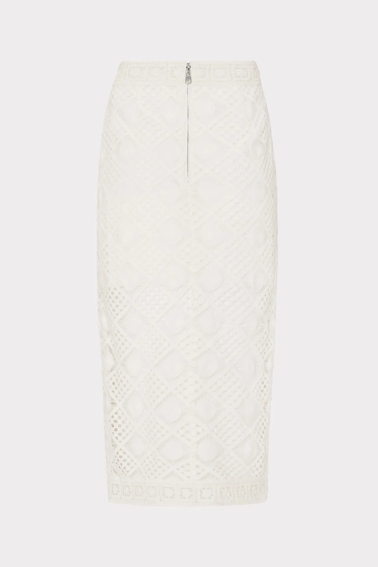 Diamond Crochet Midi Skirt