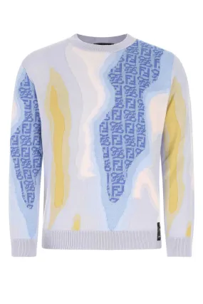 Fendi Graphic Logo Printed Sweater