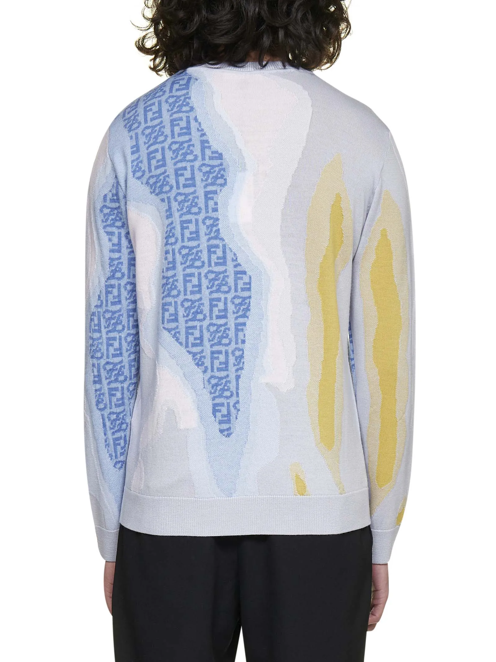 Fendi Graphic Logo Printed Sweater