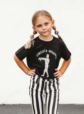 GANGSTA WRAPPER MUMMY HALLOWEEN T-SHIRT | KIDS + YOUTH