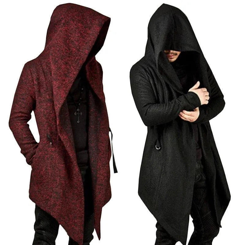 Gothic Male Hooded Irregular Hoodie