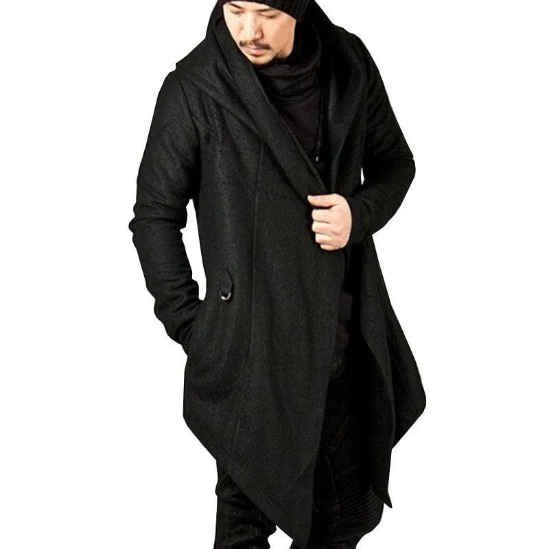 Gothic Male Hooded Irregular Hoodie