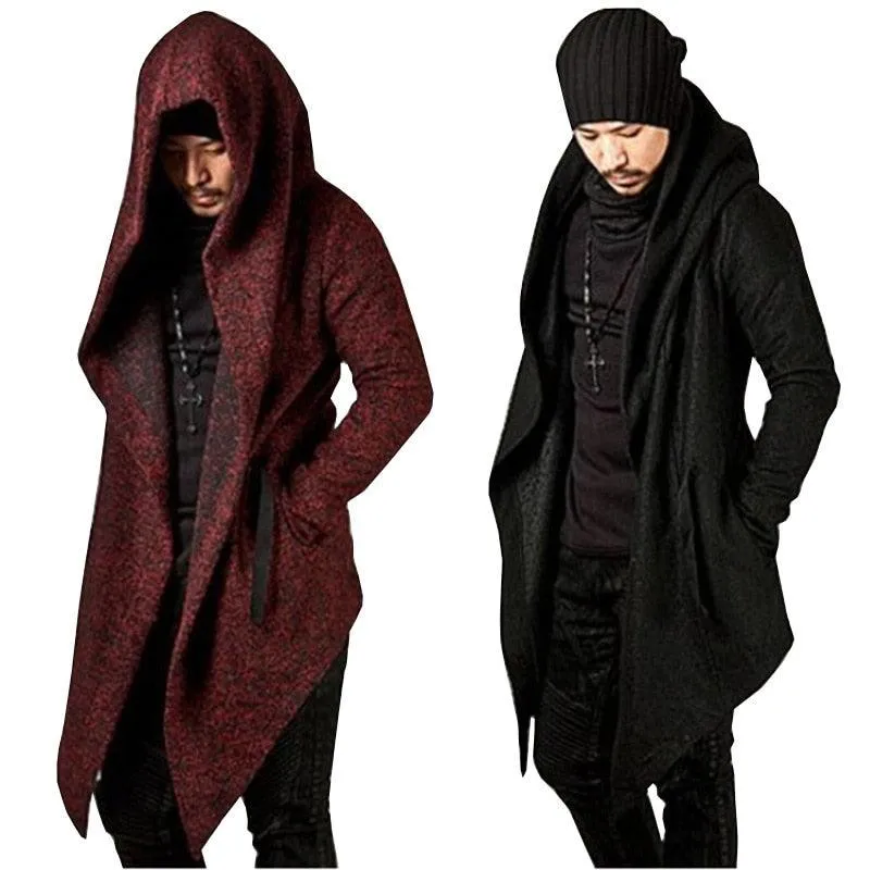 Gothic Male Hooded Irregular Hoodie