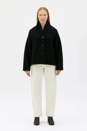 Hale Boiled Wool Jacket - Black