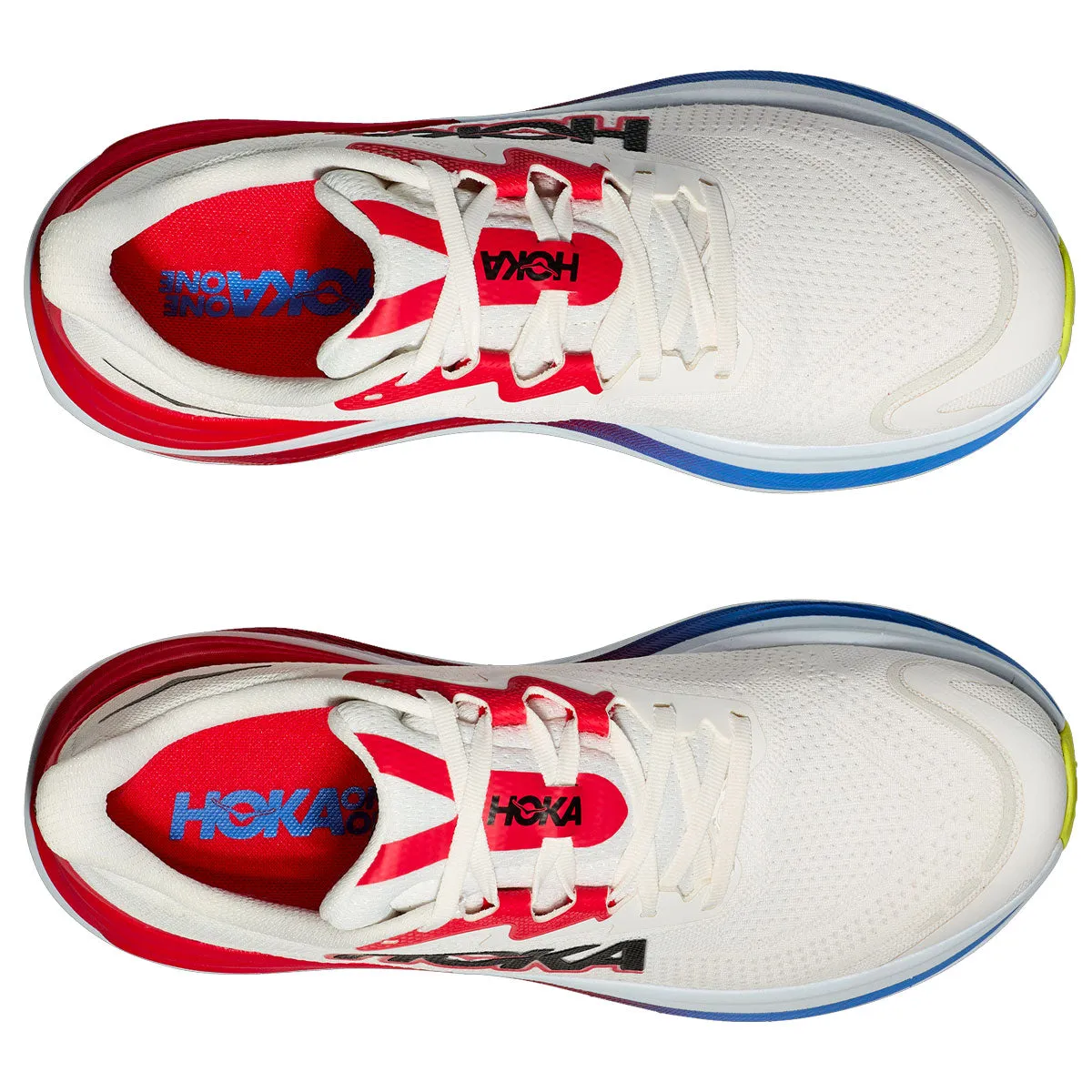 Hoka Skyward X Running Shoes - Mens - Blanc De Blanc/Virtual Blue