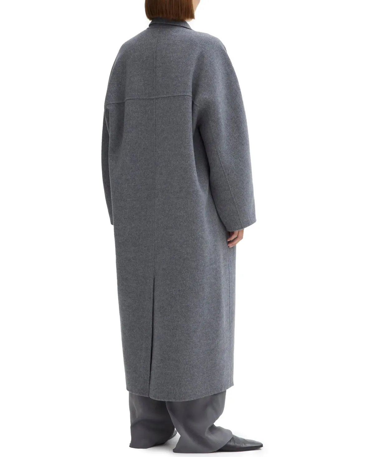 House of Dagmar Oversize Doublé Coat Charcoal