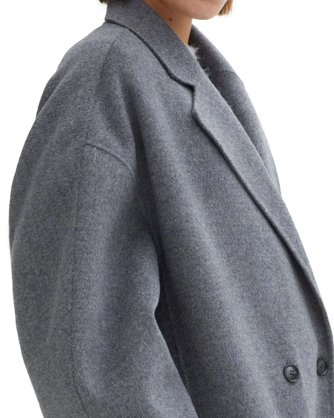 House of Dagmar Oversize Doublé Coat Charcoal