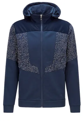 Hugo Boss Sybrid Zip Hoodie Navy