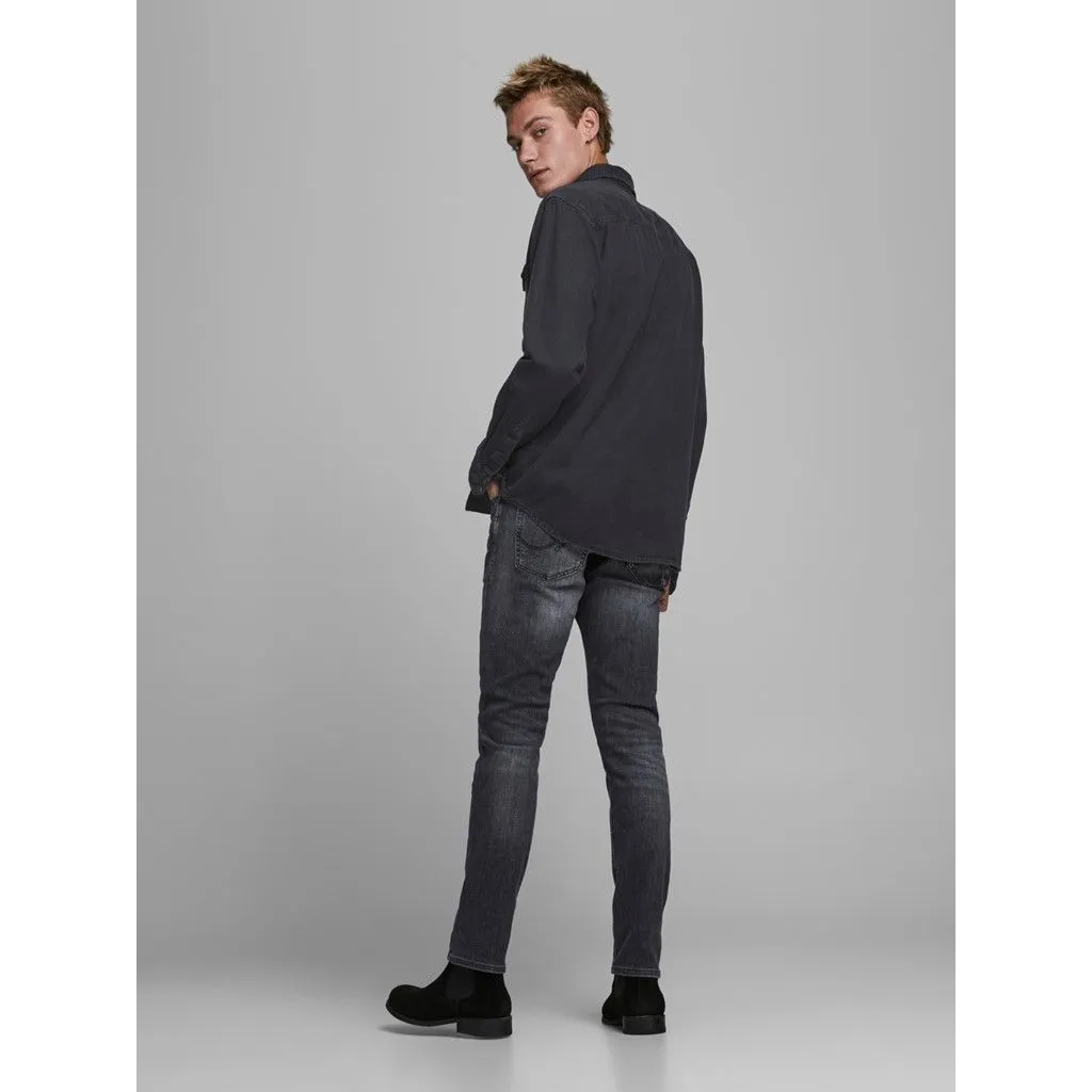 Jack & Jones Sheridan Long Sleeve Denim Shirt Black Denim