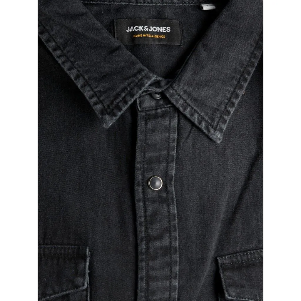 Jack & Jones Sheridan Long Sleeve Denim Shirt Black Denim