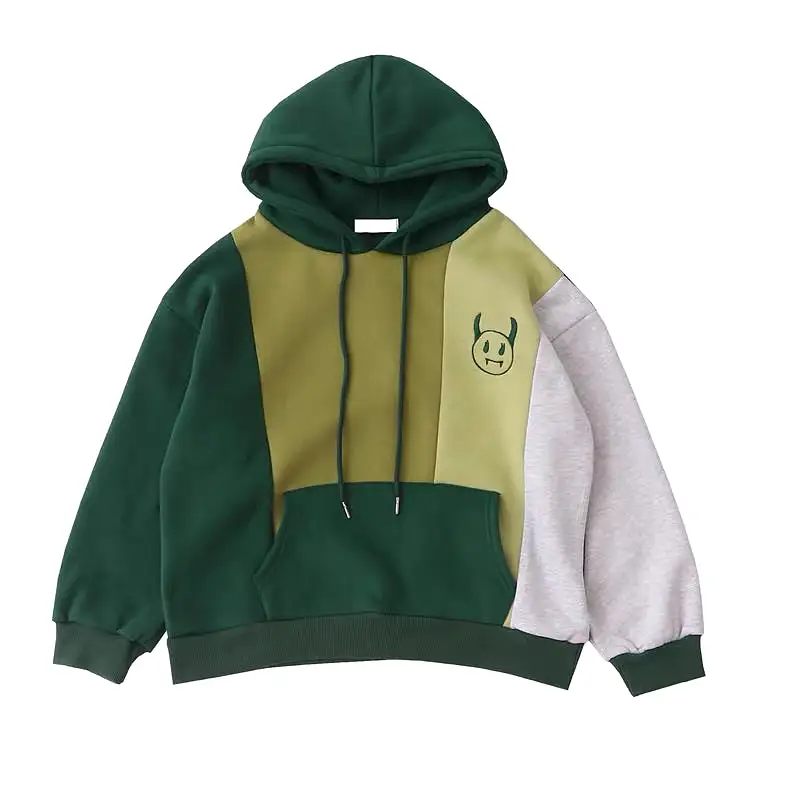 JAPANESE RETRO STITCHING HOODIE