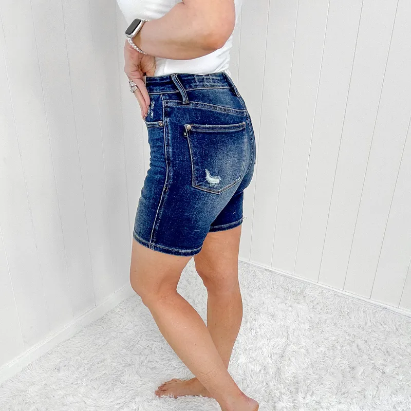 Judy Blue Cutiepie High Waist Tummy Control Cuffed Shorts