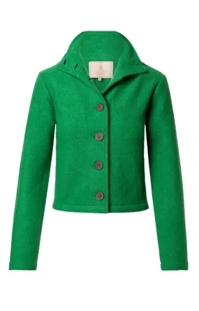 Ladies Cropped Boiled Wool Jacket