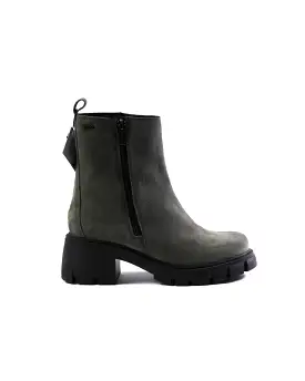 Ladies IGI & Co Boot Moss Green Suede Chunky Outside Zip 2685811 SALE