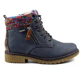 Ladies Lunar Boots Blue Jalapeno waterproof ankle boot Style Inside Zip sale