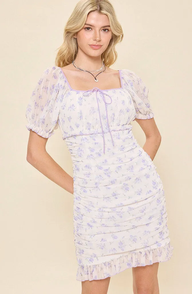 LAVENDER LOVE FLORAL DRESS