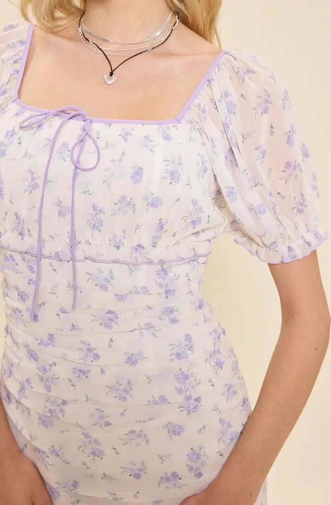 LAVENDER LOVE FLORAL DRESS