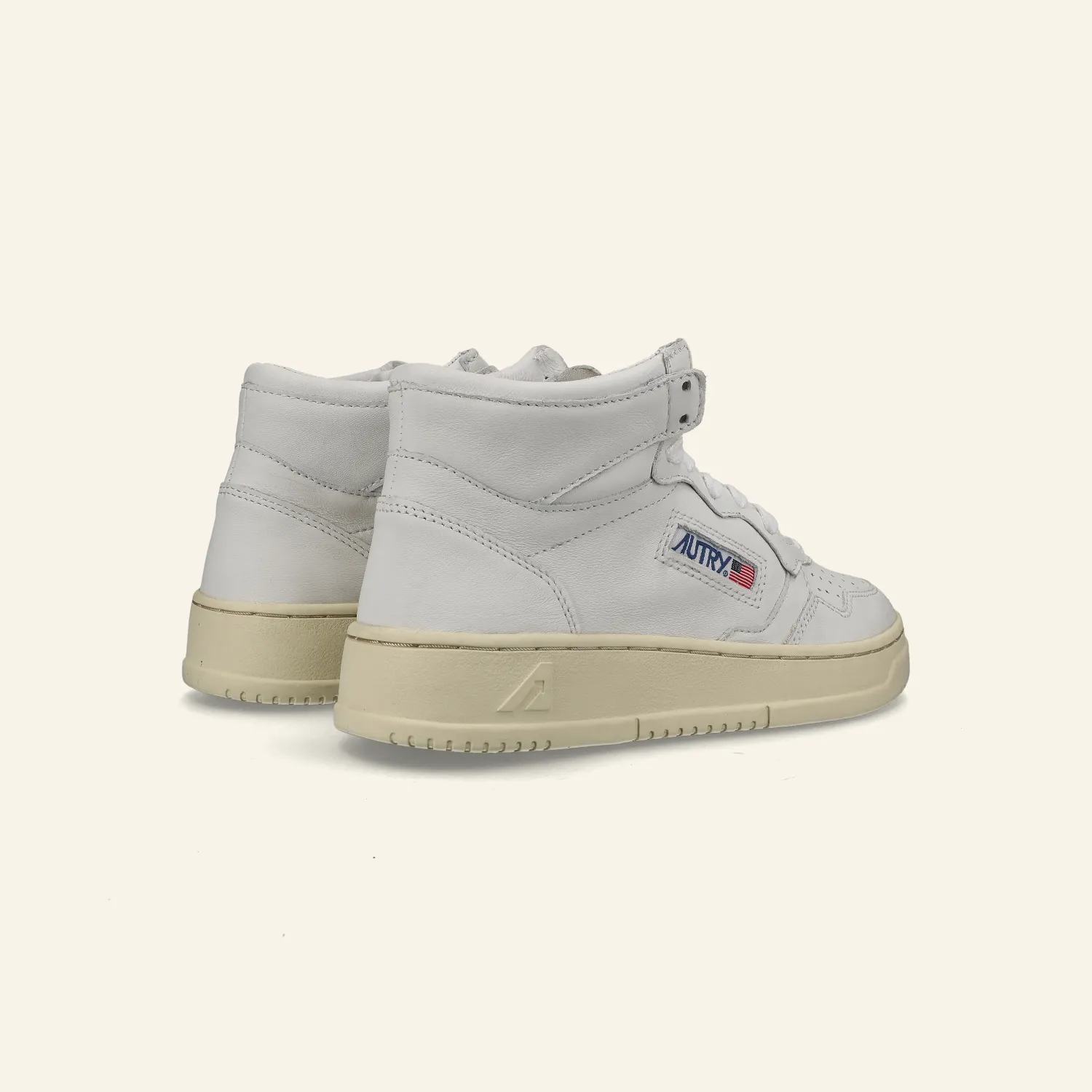 MID SNEAKER 80's GG04 |  Goat White