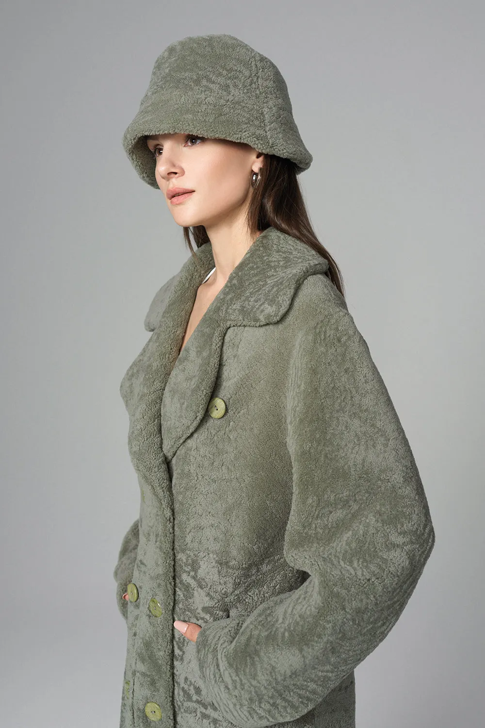 Mint Reversible Genuine Sheepskin Maxi Coat