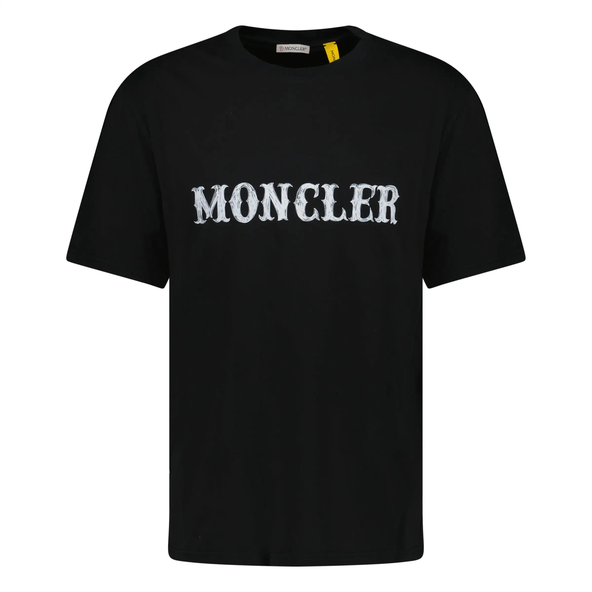 MONCLER WRITING LOGO T-SHIRT BLACK