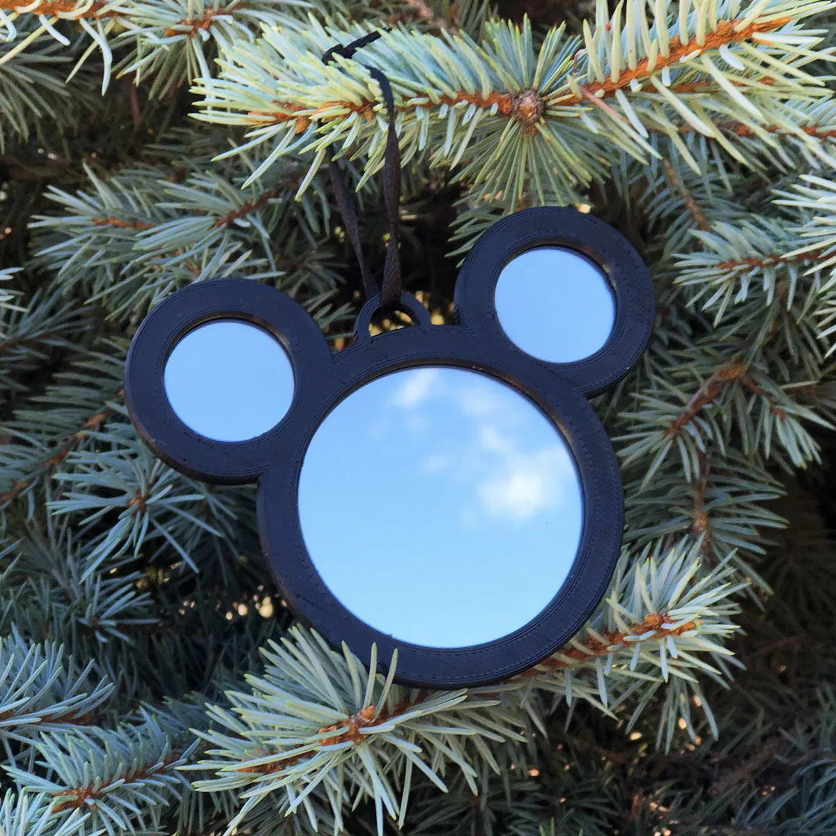 Mouse Head Mirror Ornament