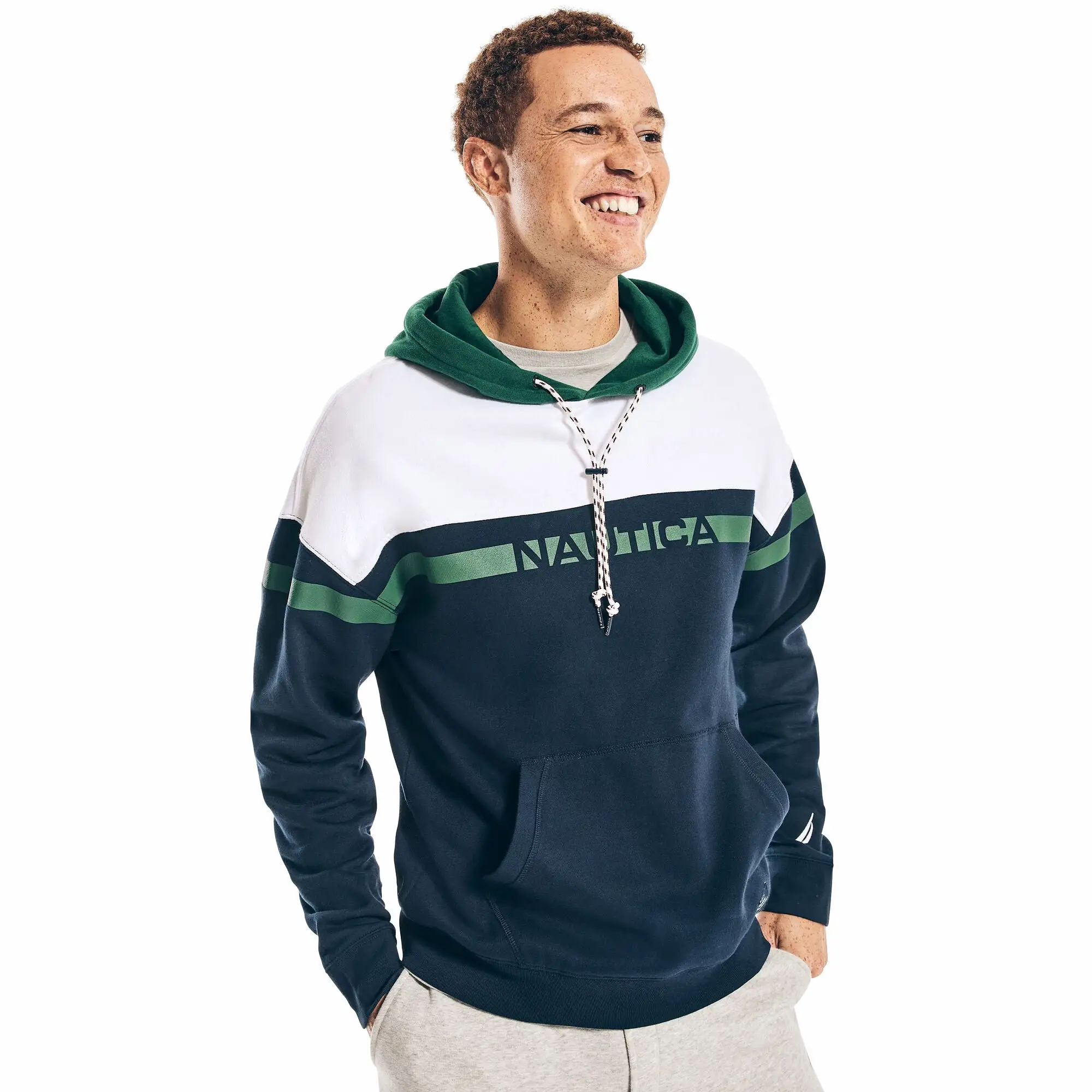 Nautica Sustainably Crafted Logo Fleece Hoodie