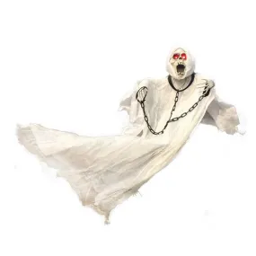 new 90cm Tall White Halloween Decoration Hanging Ghost with Chain